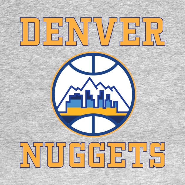 Nuggets Skyline Basketball by Mac Daddy